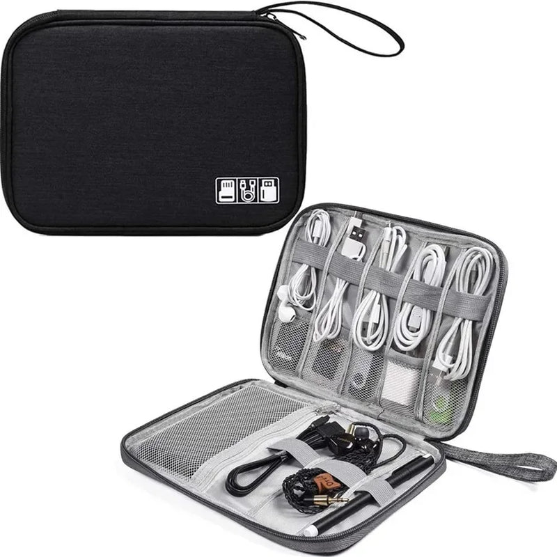 Multifunctional Travel Organizer – Compact Storage Pouch for Cables, Hard Drives & Small Items