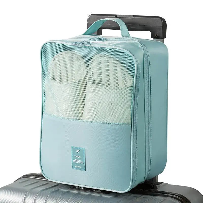Travel Shoe Bags – 3-Pair Capacity, Compact & Space-Saving