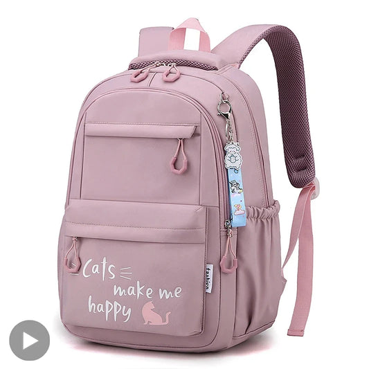 Girls’ Pink School Backpack – Cute, Stylish & Spacious