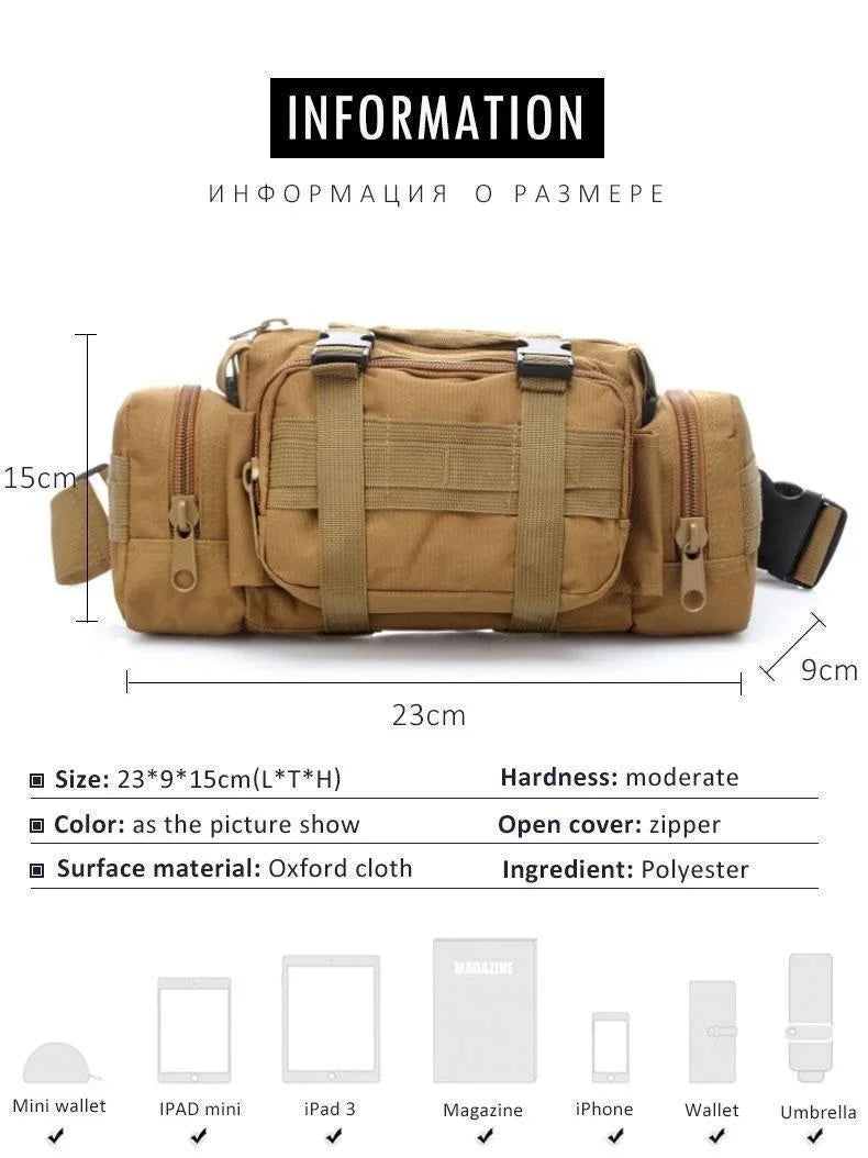 Outdoor Backpack Waist Bag – Compact & Versatile Hiking Pack