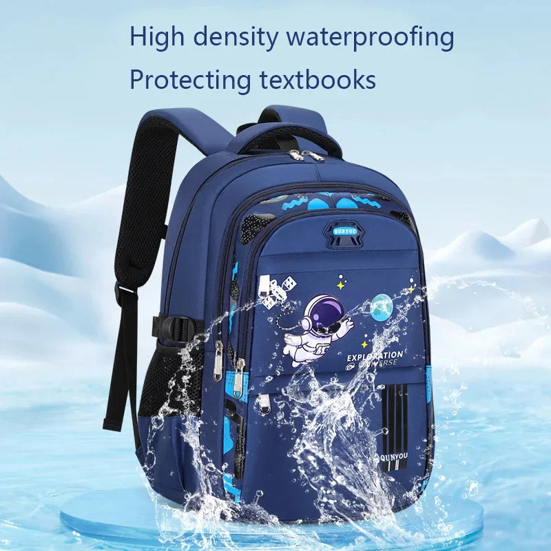 Kids Astronaut Backpack – Waterproof School Bag for Boys