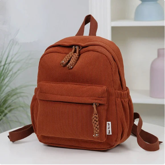 Personalized Kids Backpack – Custom Name, Corduroy & Toddler School Bag