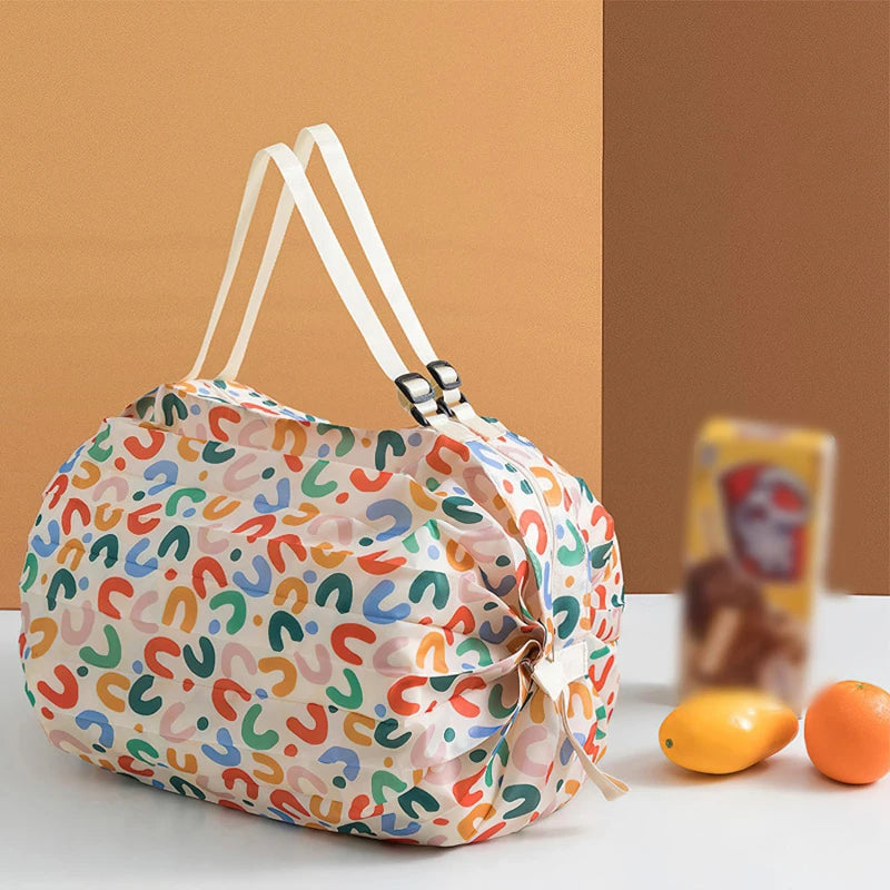 Foldable Waterproof Shopping Bag – Portable & Reusable Travel Bag