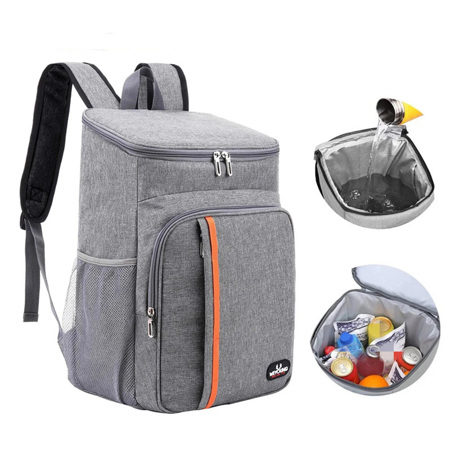 18L Insulated Cooler Lunch Bag – Waterproof Thermal Food Storage Backpack