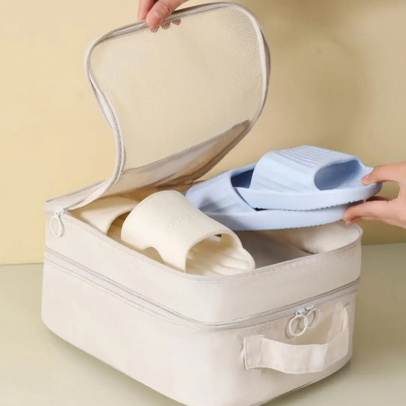 Travel Shoe Bags – 3-Pair Capacity, Compact & Space-Saving