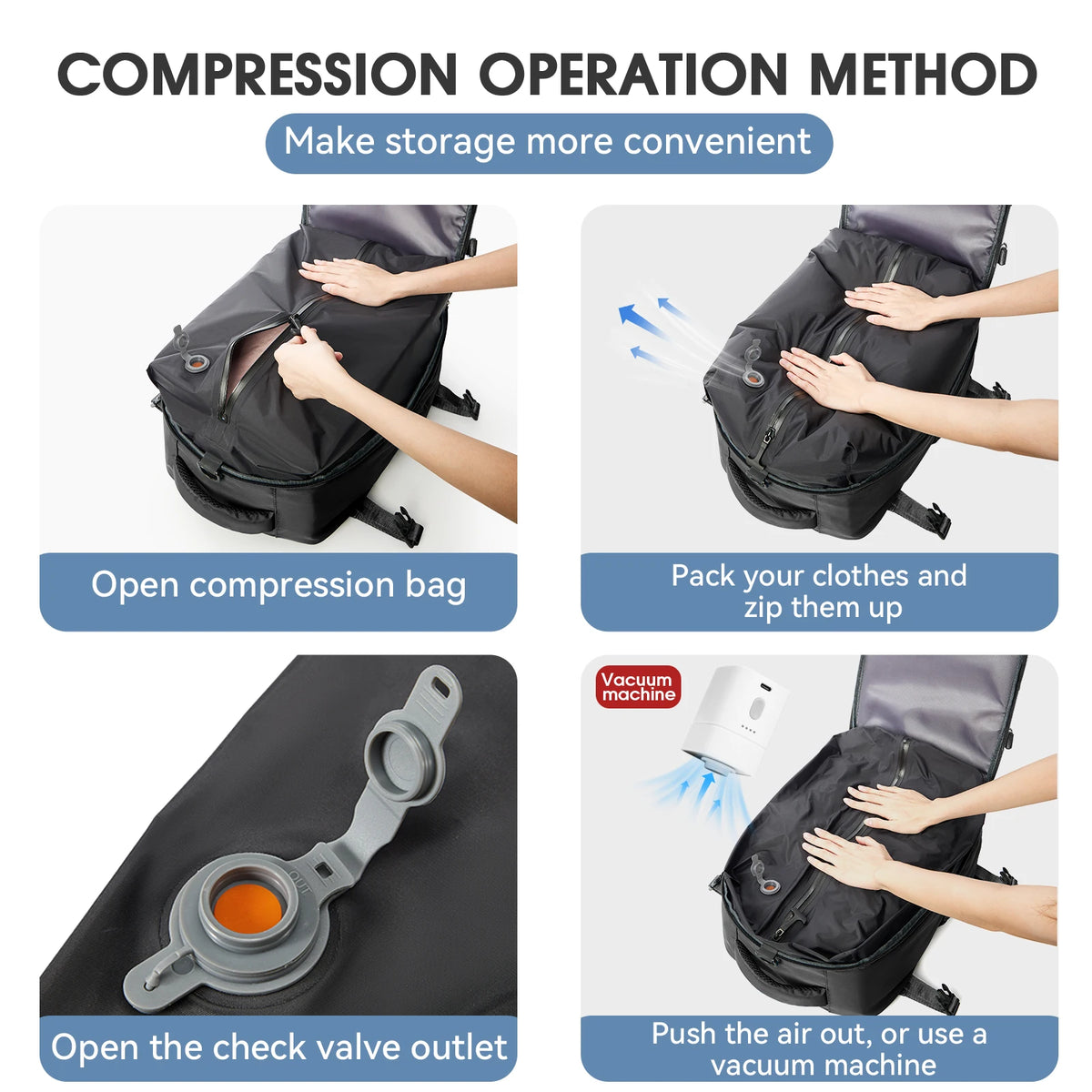Expandable Travel Backpack – Large Capacity Laptop Backpack for Business, Travel & Everyday