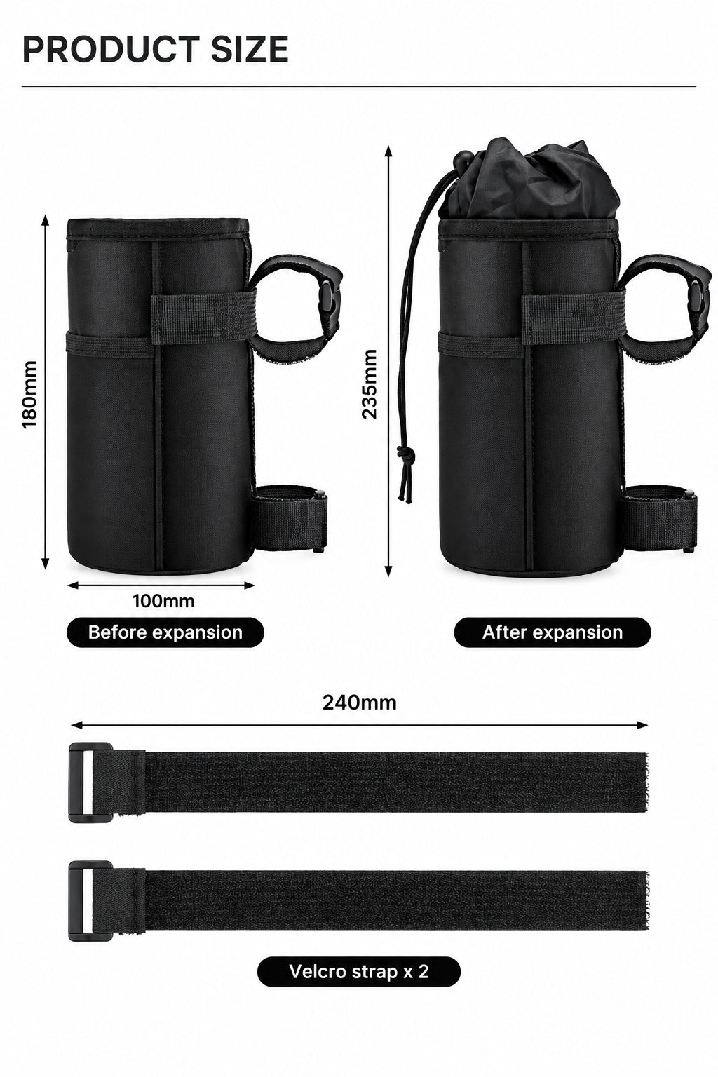 Bike Bottle Bag – Insulated MTB Cycling Pouch