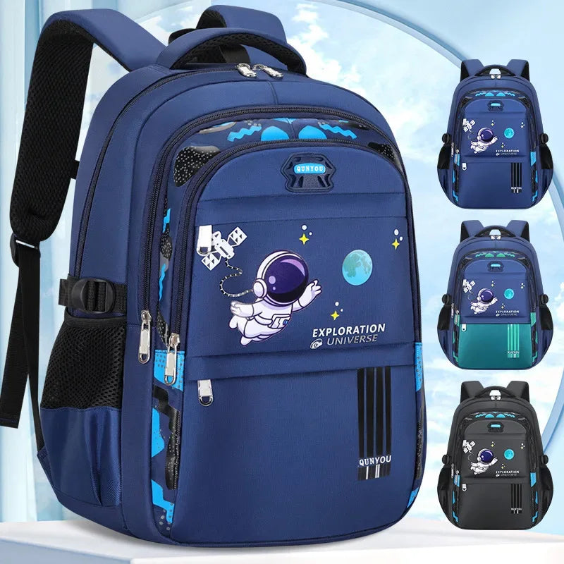Kids Astronaut Backpack – Waterproof School Bag for Boys