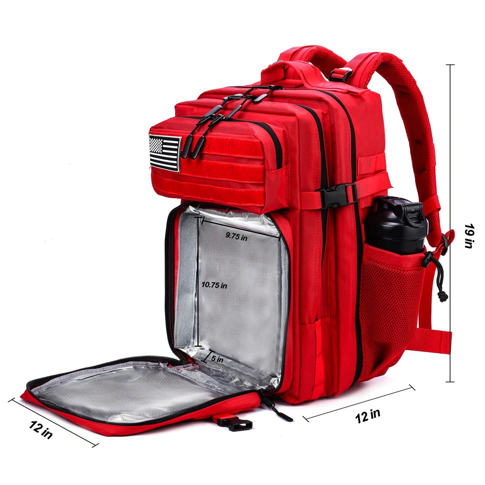 45L Insulated Meal Prep Backpack – Tactical Cooler Bag for Gym & Travel