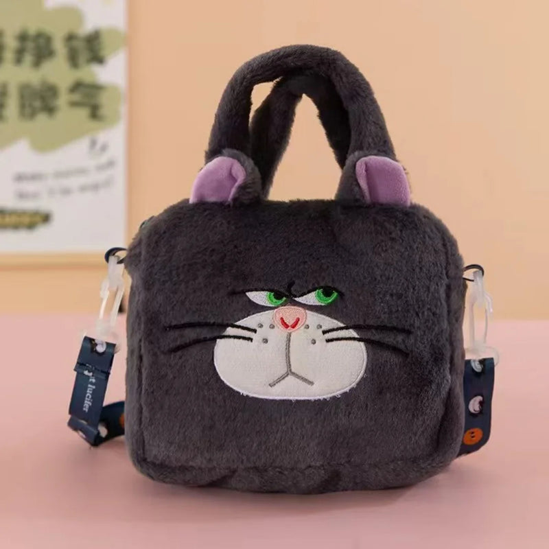 Sanrio Plush Handbag – Kuromi, My Melody & Cinnamoroll Cute Storage Bag