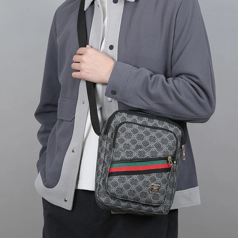 Men’s Waterproof Crossbody Bag – Large Capacity Business & Travel Sling