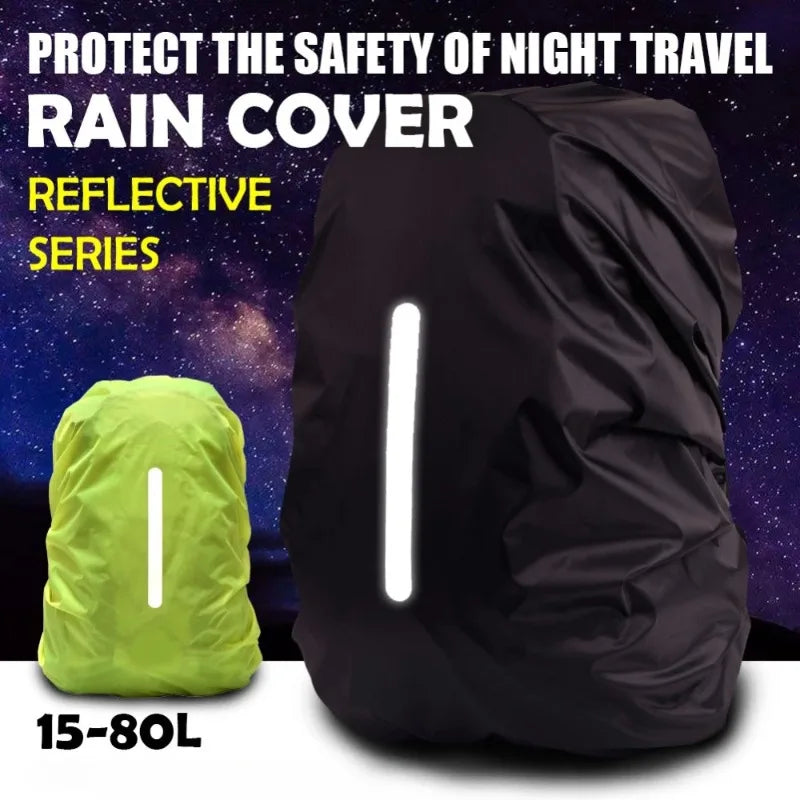 Reflective Waterproof Backpack Cover – Rain & Safety