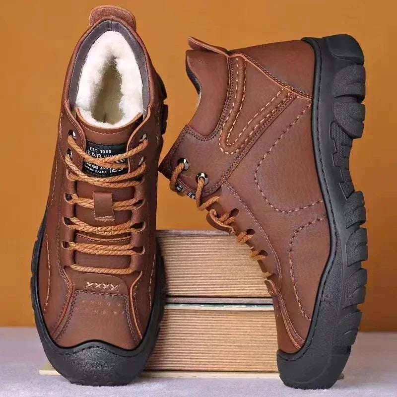 Men's Waterproof Non-Slip Lace-Up Boot