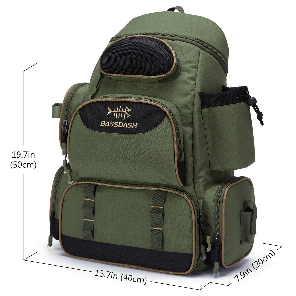 Bassdash Tactical Fishing Backpack – Lightweight & Multifunctional