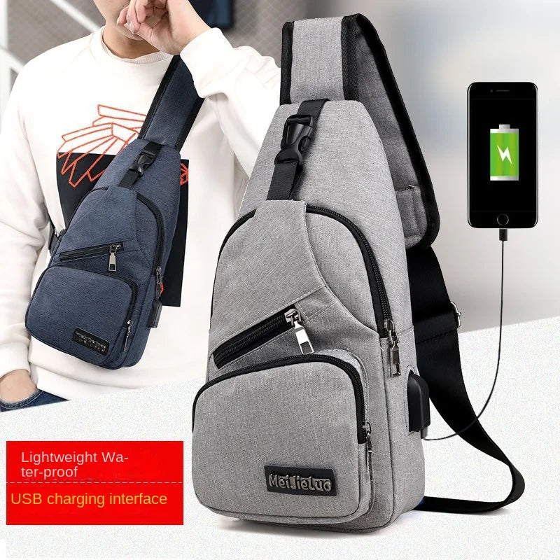 Men’s Casual Crossbody Bag – Compact & Stylish Shoulder Chest Pack