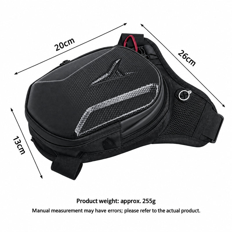 HOMEFISH Motorcycle Leg Bag – EVA Hard Shell, Compact & Durable