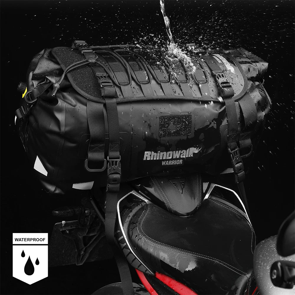 Rhinowalk Motorcycle Saddle Bag – 20L/40L/65L Waterproof & MOLLE