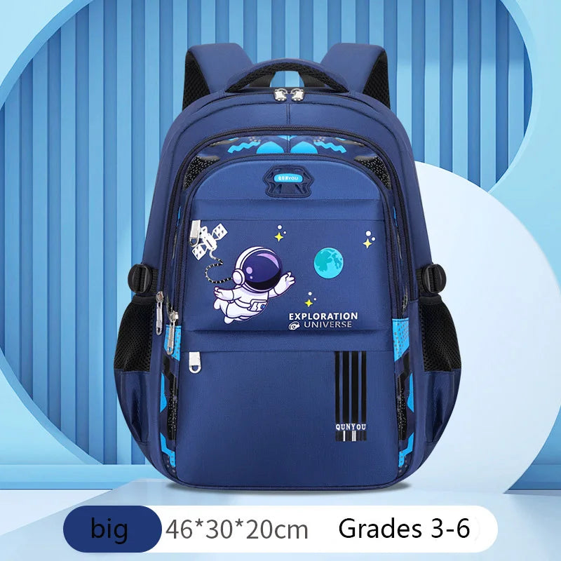 Kids Astronaut Backpack – Waterproof School Bag for Boys