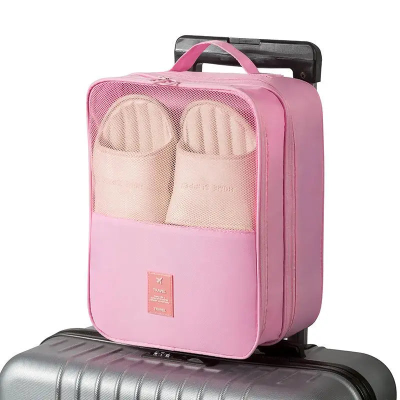 Travel Shoe Bags – 3-Pair Capacity, Compact & Space-Saving