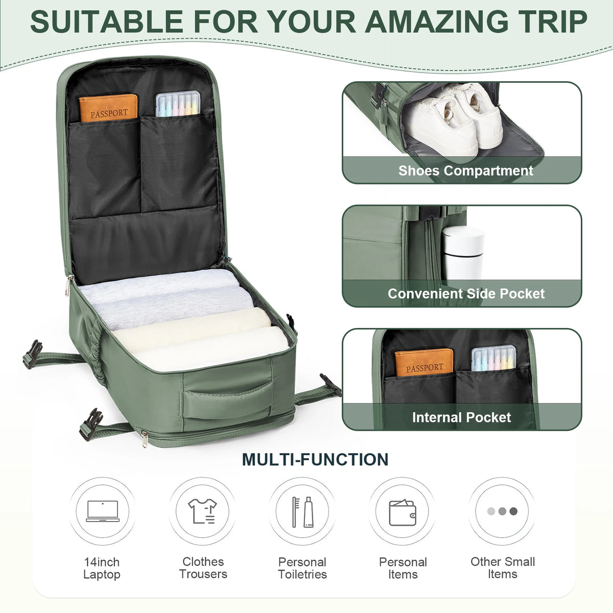 Cabin Backpack – Travel & Hand Luggage