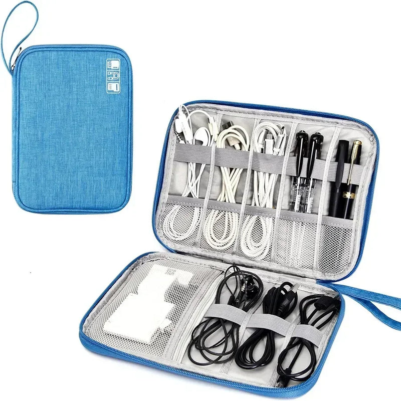 Multifunctional Travel Organizer – Compact Storage Pouch for Cables, Hard Drives & Small Items