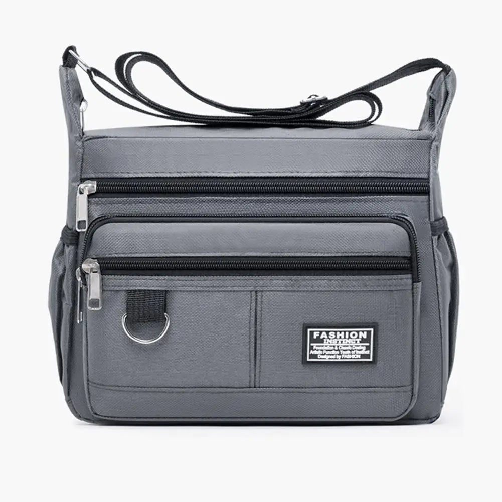 Men’s Large Crossbody Bag – Multi-Pocket Shoulder & Business Bag
