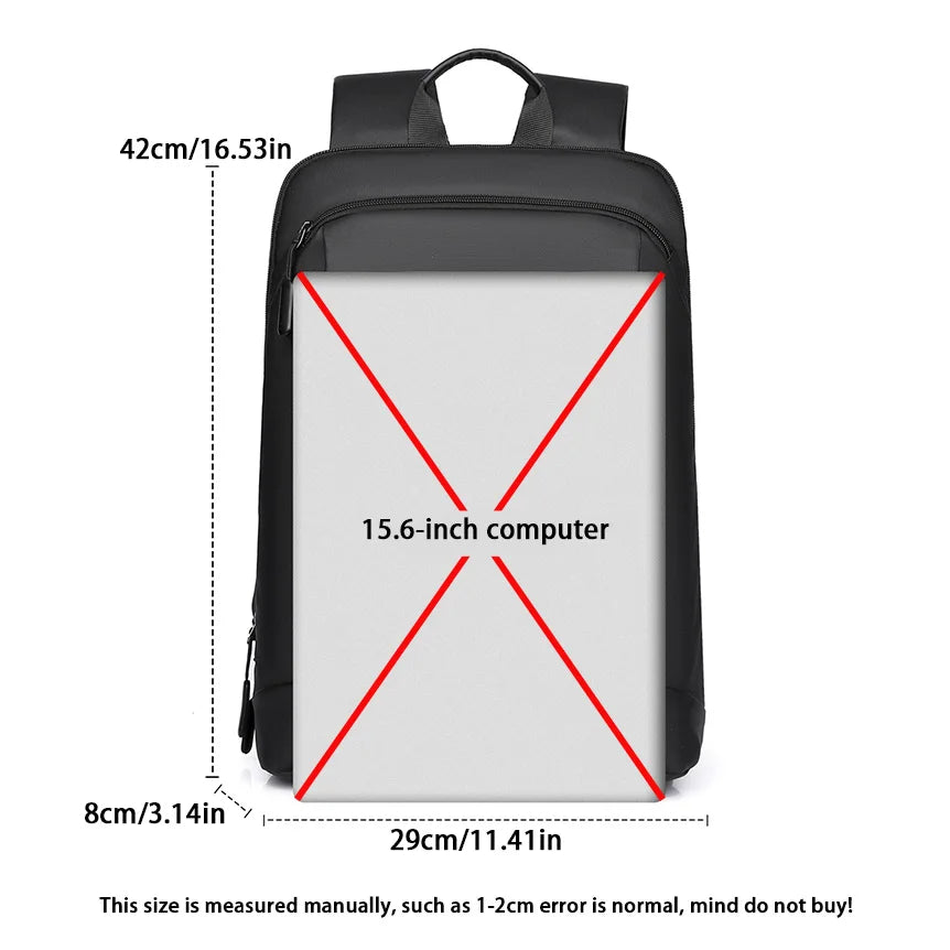 Men’s Waterproof Laptop Backpack – Ultra-Lightweight 15.6" Backpack