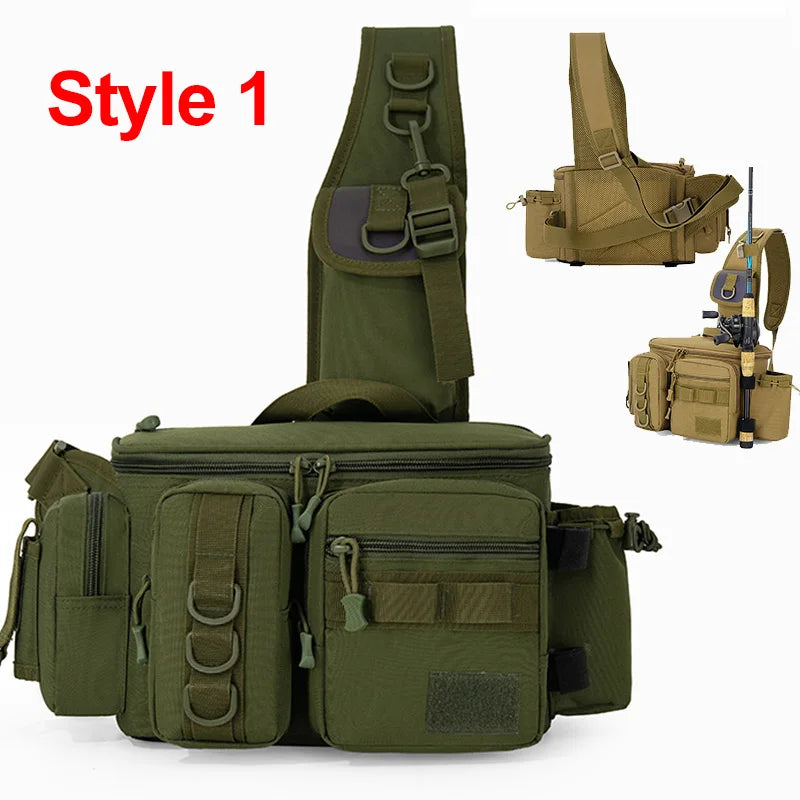 Fishing Tackle Backpack – Rod Holder & Gear Storage