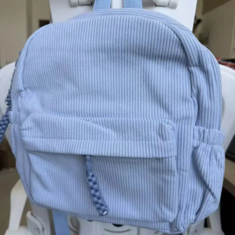 Personalized Kids Backpack – Custom Name, Corduroy & Toddler School Bag
