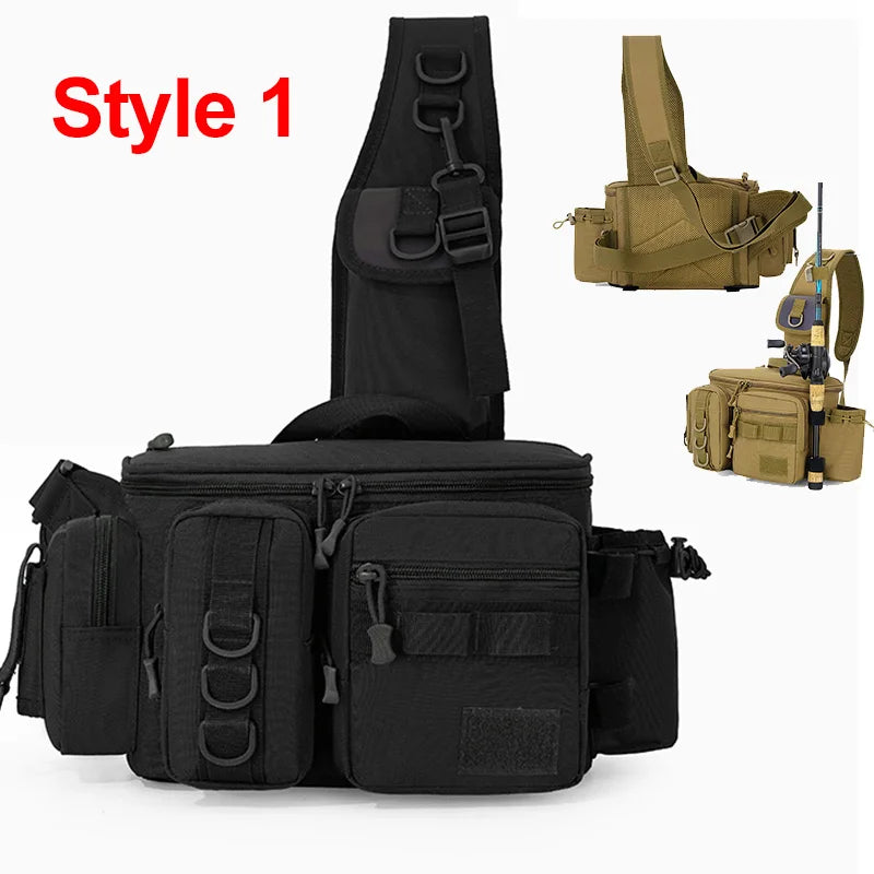 Fishing Tackle Backpack – Rod Holder & Gear Storage