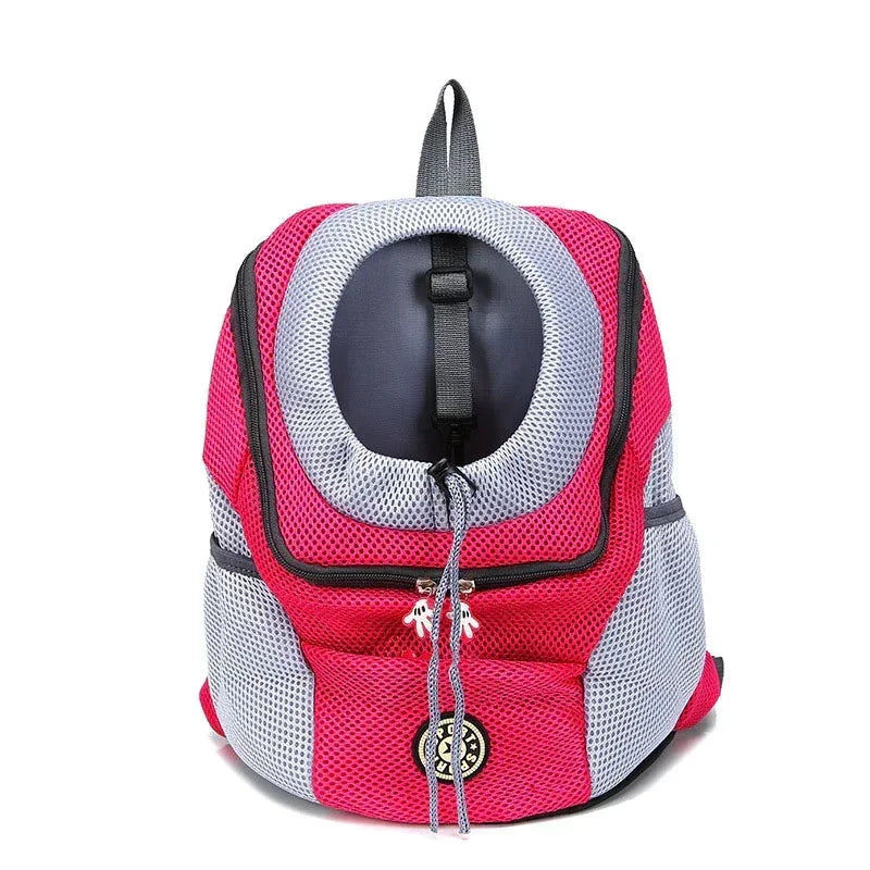 Pet Carrier Backpack – Breathable, Adjustable & Reflective Safety Strips