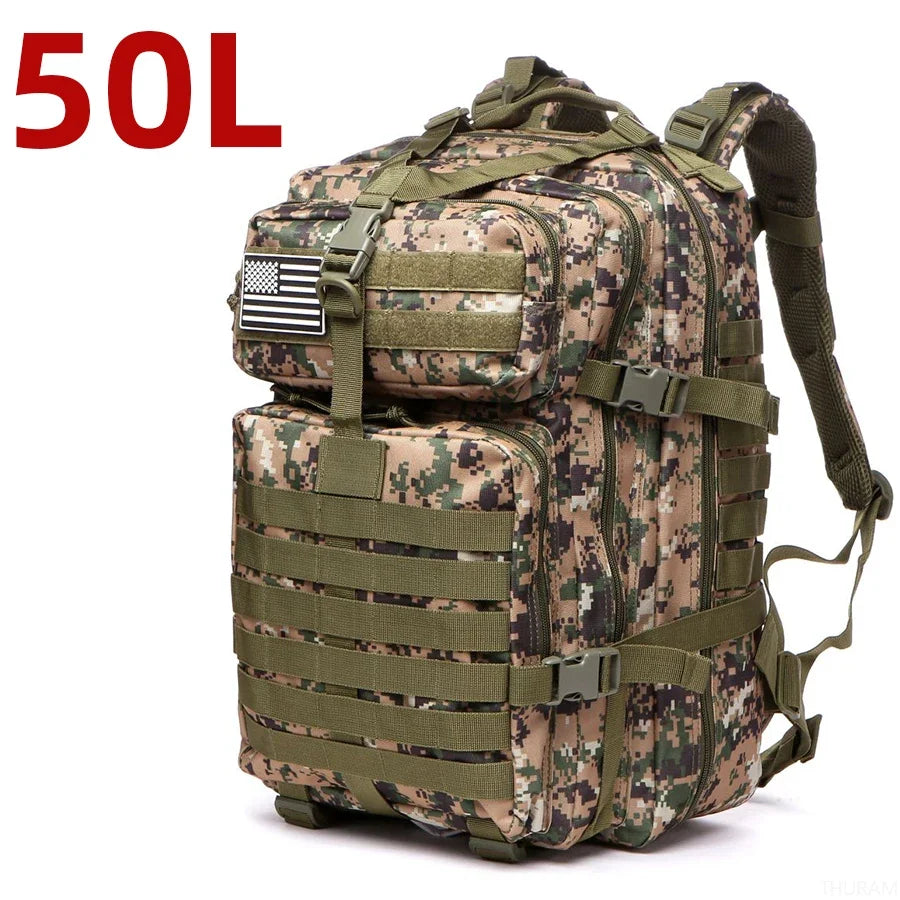 Waterproof Tactical Outdoor Backpack – 25L/50L