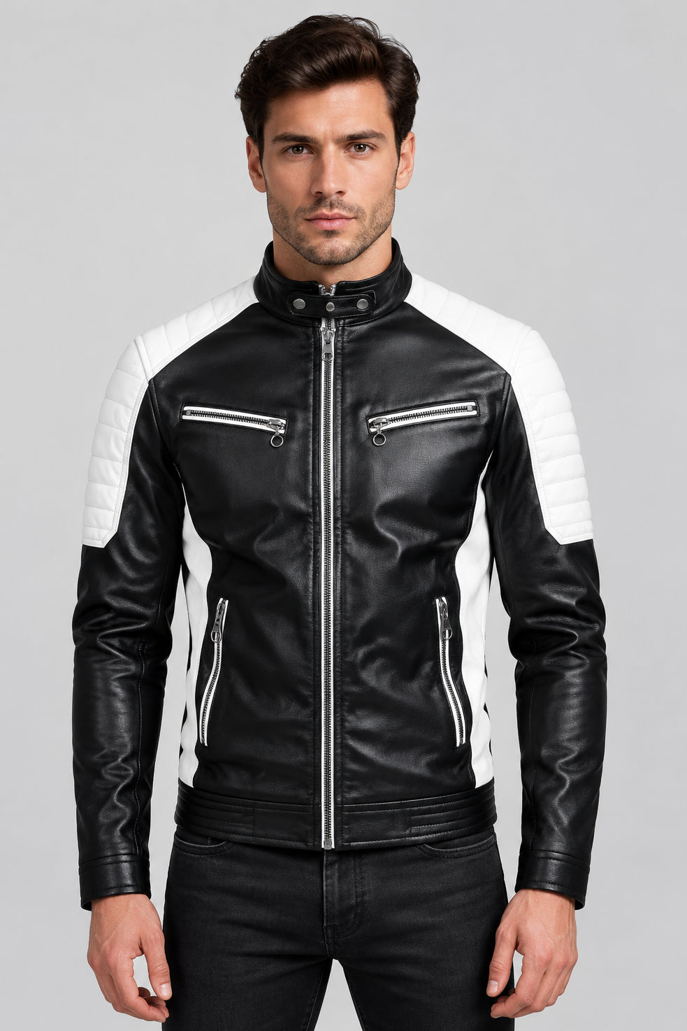 Men's Slim-Fit Waterproof Motorcycle Jacket