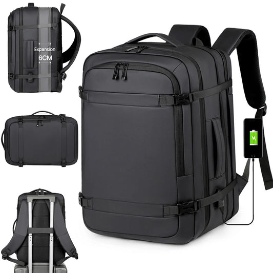 Classic Travel Backpack for Men – Large Capacity, Waterproof & Laptop Compartment
