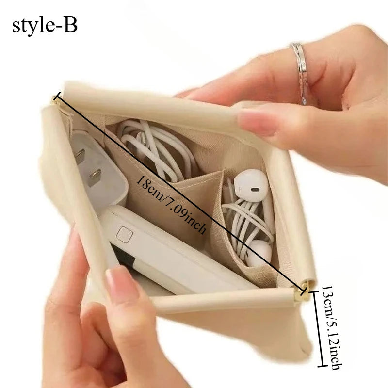 Mini PU Storage Bag – Cute & Multifunctional