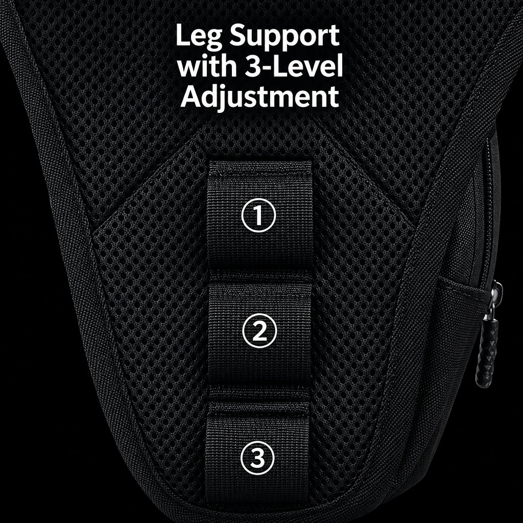 HOMEFISH Motorcycle Leg Bag – EVA Hard Shell, Compact & Durable
