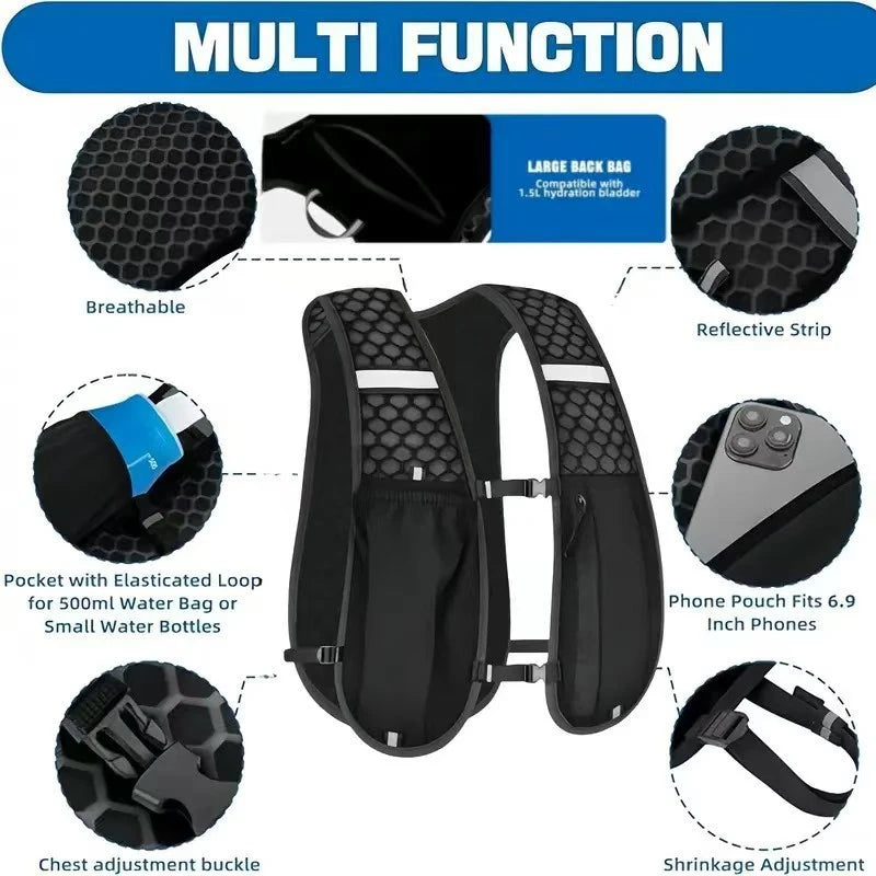 Ultralight Hydration Backpack – Ergonomic & Sports Ready