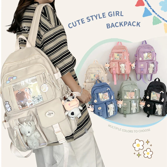 Women’s Nylon Backpack – Cute, Lightweight & Multi-Pocket