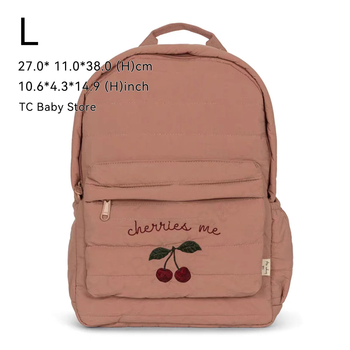 Kids Cherry Backpack – Cute Parent-Child Travel & School Bag
