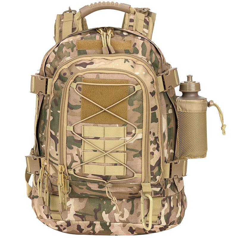 Expandable 60L Military Tactical Backpack – Large Capacity for Travel & Outdoor Adventures