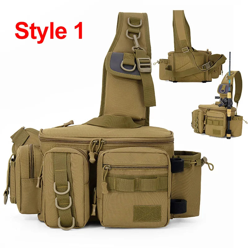 Fishing Tackle Backpack – Rod Holder & Gear Storage