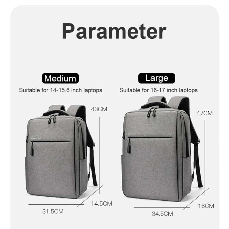17.3" Laptop Backpack – Waterproof, Large Capacity & Multi-Pocket