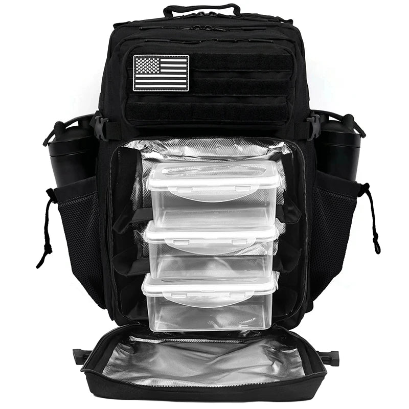 45L Insulated Meal Prep Backpack – Tactical Cooler Bag for Gym & Travel