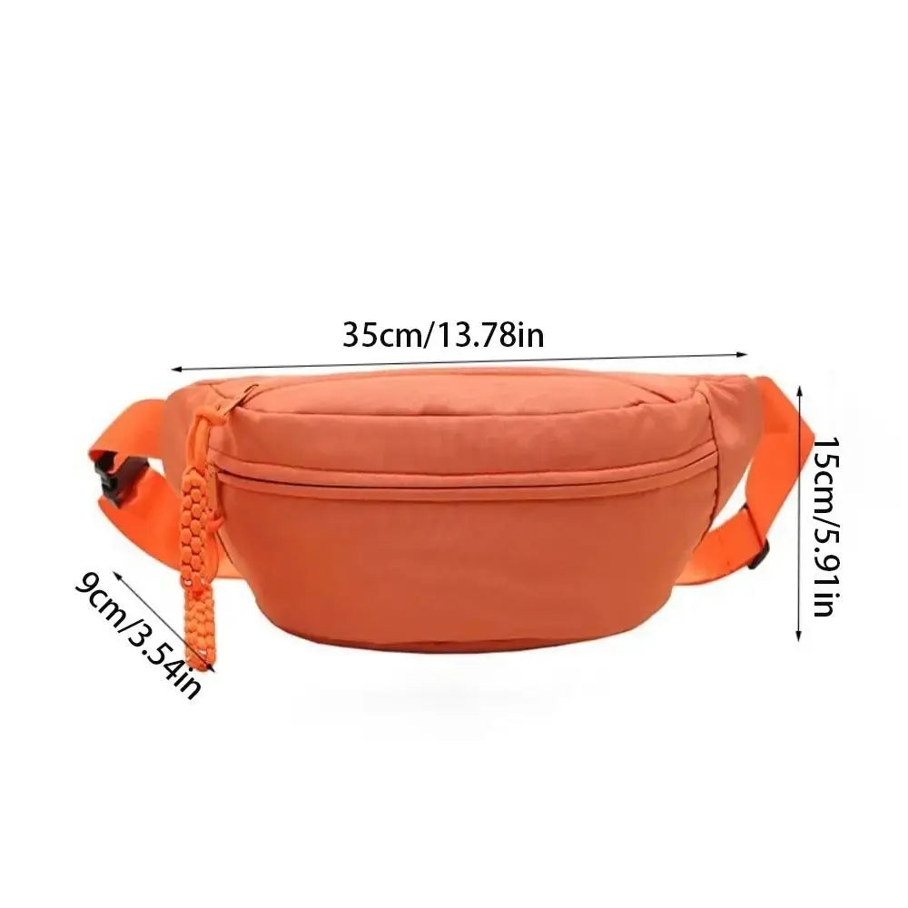 Women's Half-Moon Chest Bag – Waterproof Oxford, Large Capacity