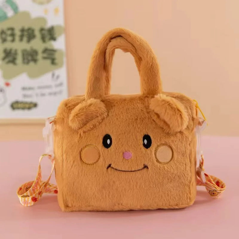 Sanrio Plush Handbag – Kuromi, My Melody & Cinnamoroll Cute Storage Bag