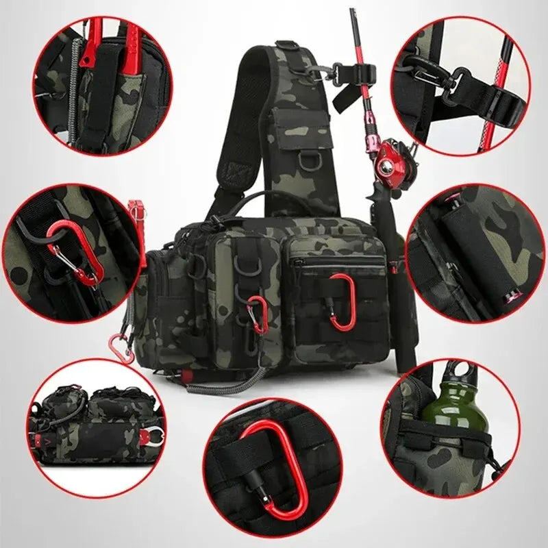 Fishing Tackle Backpack – Rod Holder & Gear Storage