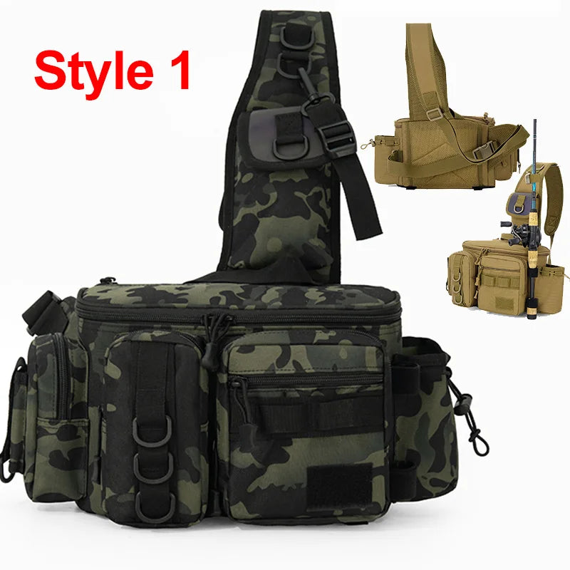 Fishing Tackle Backpack – Rod Holder & Gear Storage