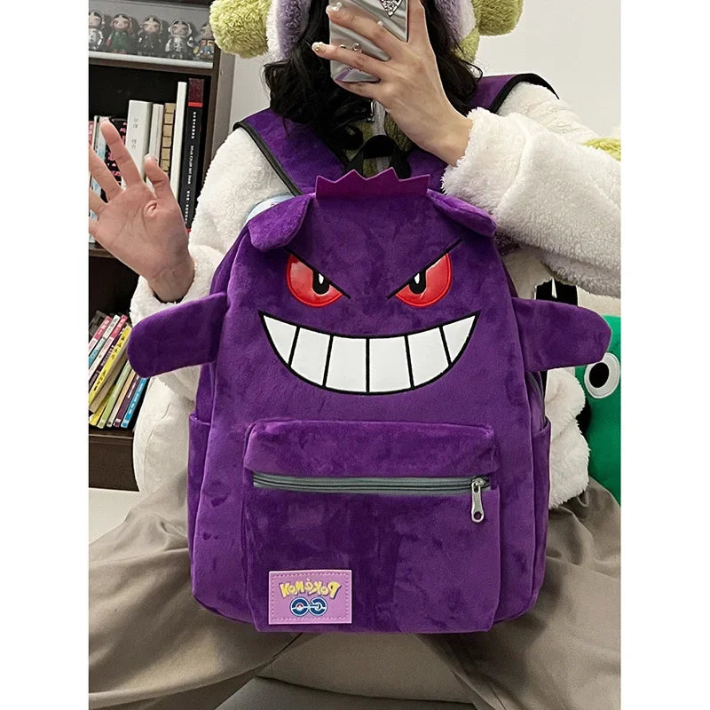 Gengar Backpack – Cute Kawaii Anime Bag, Large Capacity
