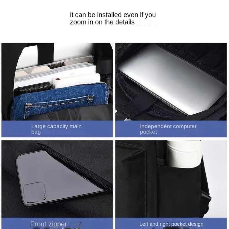 Men’s Minimalist Backpack – Large Capacity, Versatile & Unisex