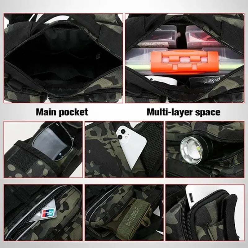 Fishing Tackle Backpack – Rod Holder & Gear Storage